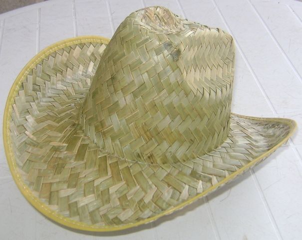 Sombrero Rodeo o Country $9.9  CON RIVETE DE COLORES  Sombrero de palma gruesa. Colo: los tenemos disponibles en color natural de la palma y en color ligueramente cafe.